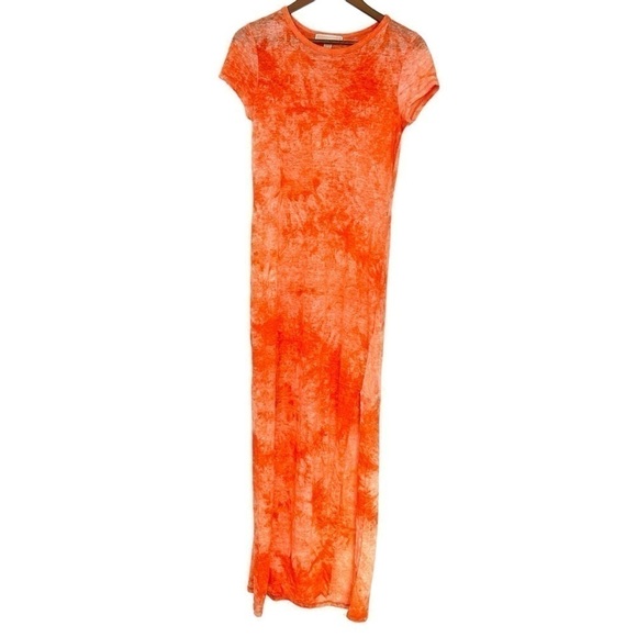 Michael Kors Orange Tie-Dye Women's Dress - Picture 3 of 13